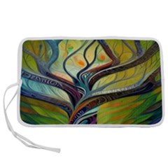 Tree Magical Colorful Abstract Metaphysical Pen Storage Case (m)