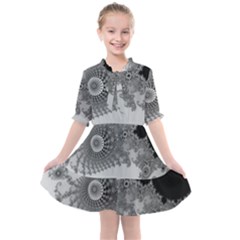 Apple Males Almond Bread Abstract Mathematics Kids  All Frills Chiffon Dress by Simbadda