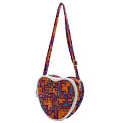 Background Graphic Beautiful Wallpaper Art Abstract Heart Shoulder Bag by Simbadda