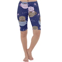 Cute Kittens Sleep Sweetly Mugs Cropped Leggings  by Simbadda