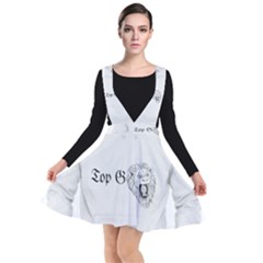 (2)dx Hoodie  Plunge Pinafore Dress by Alldesigners