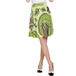 Seamless Pattern With Trees Owls A-Line Skirt