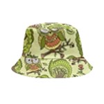 Seamless Pattern With Trees Owls Inside Out Bucket Hat