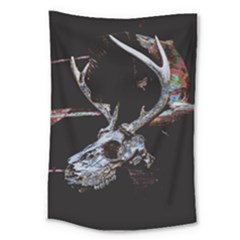 Deer Skull Large Tapestry by MonfreyCavalier