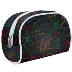 Mathematical-colorful-formulas-drawn-by-hand-black-chalkboard Make Up Case (large) by Simbadda