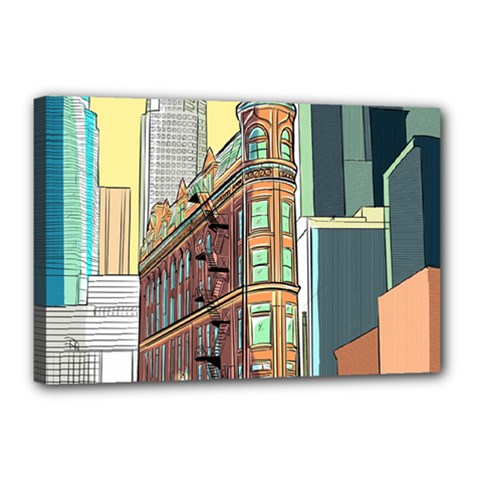 Building Urban Architecture Tower Canvas 18  X 12  (stretched) by Grandong
