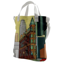Building Urban Architecture Tower Canvas Messenger Bag by Grandong
