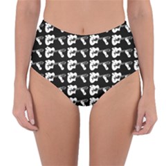 Guitar Player Noir Graphic Reversible High-waist Bikini Bottoms by dflcprintsclothing