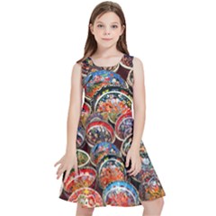 Art Background Bowl Ceramic Color Kids  Skater Dress by Proyonanggan