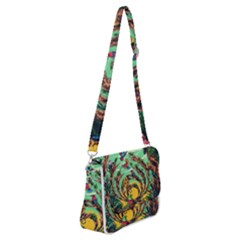Monkey Tiger Bird Parrot Forest Jungle Style Shoulder Bag With Back Zipper by Grandong