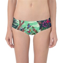 Monkey Tiger Bird Parrot Forest Jungle Style Classic Bikini Bottoms by Grandong