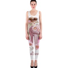Women With Flower One Piece Catsuit