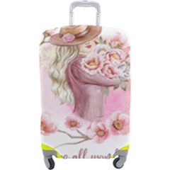 Women With Flower Luggage Cover (large) by fashiontrends