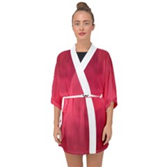 Amaranth Turbulance Cameurut Half Sleeve Chiffon Kimono by imanmulyana