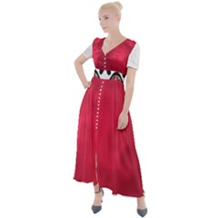 Amaranth Turbulance Cameurut Button Up Short Sleeve Maxi Dress by imanmulyana