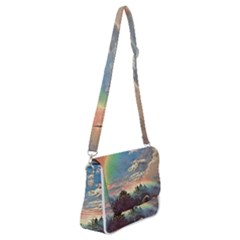 Abstract Art Psychedelic Arts Experimental Shoulder Bag With Back Zipper by Bangk1t