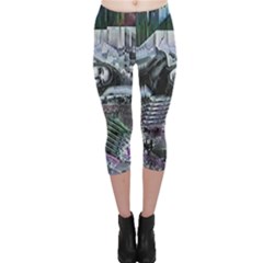 Cyberpunk Drama Capri Leggings  by MRNStudios