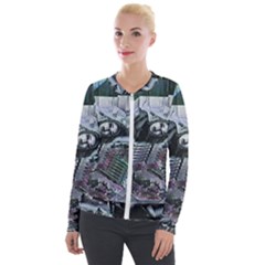 Cyberpunk Drama Velvet Zip Up Jacket