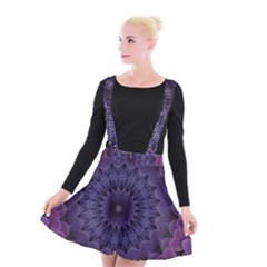 Shape Geometric Symmetrical Symmetry Wallpaper Suspender Skater Skirt by Bangk1t