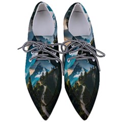 Nature Mountain Valley Pointed Oxford Shoes by Ravend