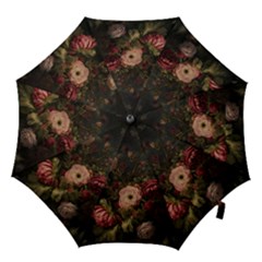 Flower Nature Background Bloom Hook Handle Umbrellas (medium)
