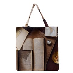 Desk Book Inkwell Pen Grocery Tote Bag
