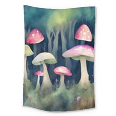 Mushroom Fungus Large Tapestry by Ravend