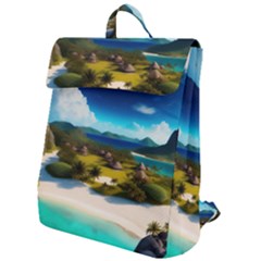 Beach Island Nature Flap Top Backpack