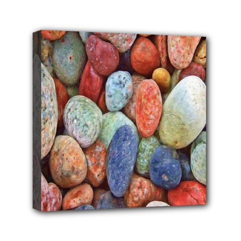 Stones Mini Canvas 6  X 6  (stretched) by artworkshop