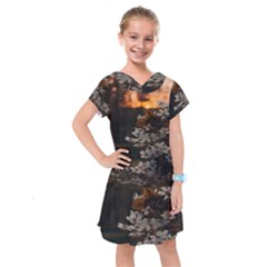 White Flower Kids  Drop Waist Dress by artworkshop