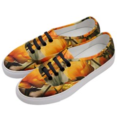 Yellow Butterfly Flower Women s Classic Low Top Sneakers by artworkshop