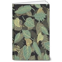 Autumn Fallen Leaves Dried Leaves 8  X 10  Softcover Notebook