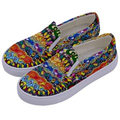 Supersonic Sunblast Kids  Canvas Slip Ons by chellerayartisans