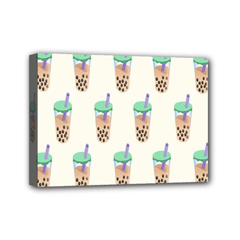 Cute Boba Mini Canvas 7  X 5  (stretched) by artworkshop