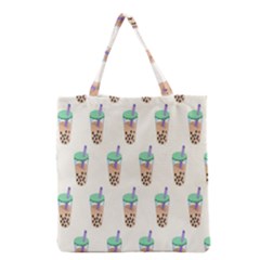 Cute Boba Grocery Tote Bag