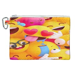 Wallpaper Emoji Canvas Cosmetic Bag (xl) by artworkshop