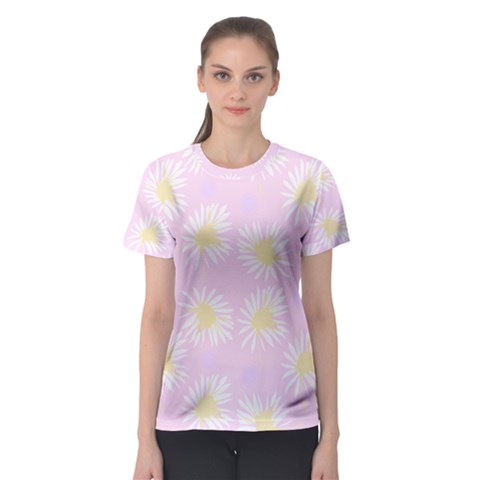 Mazipoodles Bold Daisies Pink Women s Sport Mesh Tee by Mazipoodles