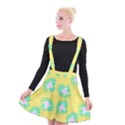 Mazipoodles Bold Daises Yellow Suspender Skater Skirt View1