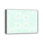 Mazipoodles Bold Daisies Spearmint Mini Canvas 7  x 5  (Stretched)