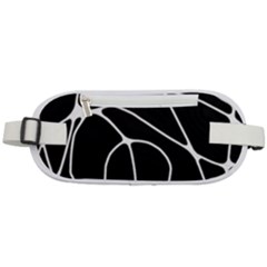 Mazipoodles Neuro Art - Black White Rounded Waist Pouch