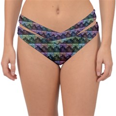 Inspirational Think Big Concept Pattern Double Strap Halter Bikini Bottoms by dflcprintsclothing