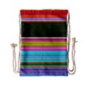 Horizontal Line Colorful Drawstring Bag (Small) View2