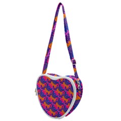 Purple Design Scrapbooking Blue Heart Shoulder Bag by Grandong