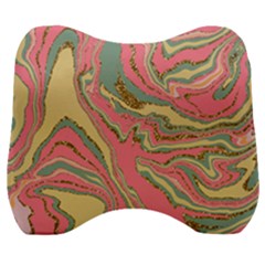 Pattern Glitter Pastel Layer Velour Head Support Cushion by Grandong