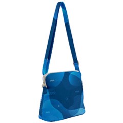 Abstract-classic-blue-background Zipper Messenger Bag by pakminggu