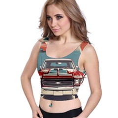 Car Vehicle Vintage Automobile Crop Top by Ravend