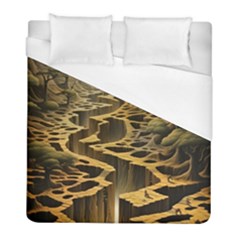 Landscape Mountains Forest Trees Nature Duvet Cover (full/ Double Size)