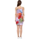 Seamless Pattern With Roses And Butterflies Summer Tie Front Dress View2