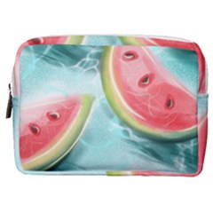 Watermelon Fruit Juicy Summer Heat Make Up Pouch (medium) by uniart180623