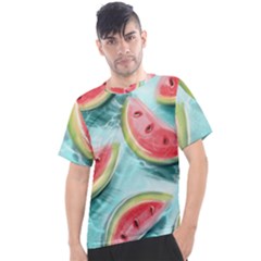 Watermelon Fruit Juicy Summer Heat Men s Sport Top by uniart180623
